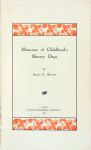 Memories of childhood's slavery days