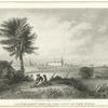 South East View of the City of New York [1. New College, 2. Old English Church, 3. City Hall, 4. French Church, 5. North River, 6. Staten Island, 7. The Prison. 1768].