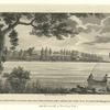 View of East River or Sound, taken from Riker's Island, with a distant view of the Seat of Joshua Waddington, Esq..