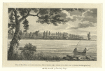 View of East River or Sound, taken from Riker's Island, with a distant view of the Seat of Joshua Waddington, Esq..