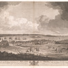 Part of the town and harbour of Halifax in Nova Scotia.