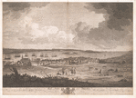 Part of the town and harbour of Halifax in Nova Scotia.