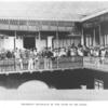 President Herueaux in the patio of his home.