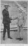 Welcomed by the Mayor of Juarez, 1926.