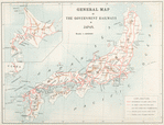 General map of the Government Railways in Japan