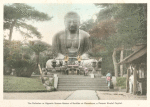 The Daibutsu or Gigantic Bronze Statue of Buddha at Kamakura, a Former Feudal Capital.