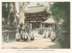 Entrance to the Kasuga Shrine at Nara and Group of Consecrated Maidens.
