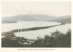 Ama-no-hashidate - a Slender Bridge-like Peninsula, Bordered with Pines.