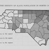 Map showing the density of slave population in North Carolina in 1860