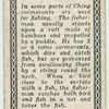 Ancient Chinese. [Cormorants used in fishing(description of card No. 17)].