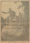 Statue of Gen. Herkimer just errected at Herkimer, N.Y.