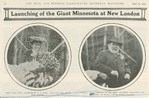 Miss Clara Hill, daughter of J. J. Hill, who was the boat's fair sponsor. James J. Hill, president of the Great Northern Steamship Company, to which the Minnesota belongs.