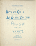 Boys and girls at school together