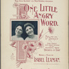 One little angry word