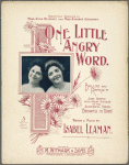 One little angry word
