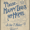 Those happy days at home