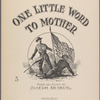 One little word to mother