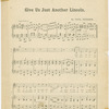 Give us just another Lincoln