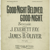 Good-night, beloved, good-night