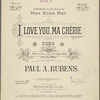I love you, Ma Chèrie