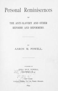 Personal reminiscences of the anti-slavery and other reforms and  reformers