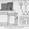 1,2,3, Details of the great Mosque of Timbuctoo; 4,5, Plan and front of the house of Sidi Abdallah Chebir, in which Mr. Caillie Resided