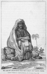 Mr. Caillie meditating upon the Koran and taking notes