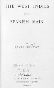 The West Indies and the Spanish Main
