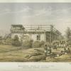 Missionary House at Kisulutini..(Missionary Rebmann Preaching) Sketched on the spot by Captain Richard Burton