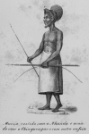 Muiza vestido com a Nhanda e ornado com o Chinguengue e com outro enfeite