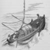 Six men on boat transporting sugar