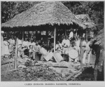 Carib Indians making Baskets, Dominica