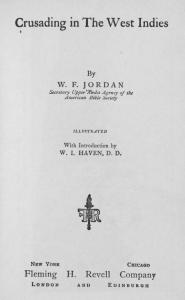 Crusading in the West Indies