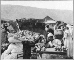 Corner of Port-au-Prince, Haiti, market square.