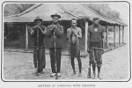 Sentries at Lokongia with prisoner