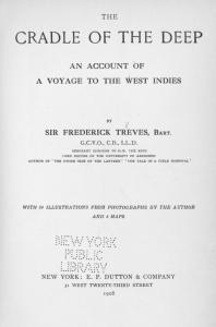 The cradle of the deep; an account of a voyage to the West Indies
