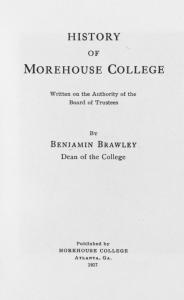 History of Morehouse College, written on the authority of the Board of Trustees