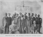Directors of the New Rochelle Co-operative Business League; [Samuel G. Craig; Frank Sheldon; Theodore Fosque; Emanuel Eccles; Rev. Mark A. Bradley; John E. Bruce; Festus Walden; Henry W. Davis; Joseph B. Bullock; Benjamin Carter; James Taylor; William Cary; S. J. Crews; Eugene Harris; Charles E. Davis; George W. Eccless; James W. Brown; S. J. Davis; William j. Brown.]