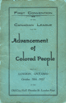 First Convention of the Canadian League for the Advancement of Colored People