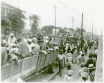 Cotton hoers loading at Memphis for the day's work in Arkansas; June, 1937.