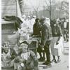 Hot lunches are served on the job by colored vendors; Soups, beans, and coffee were their menu, with occasional corn bread and succotash; Emergency office space construction; Washington, D.C.; Dec., 1941.