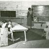 Interior of school on Mileston Plantation; School begins very late in the year and attendance is poor until December because the children pick cotton, Mileston, Mississippi Delta, Mississippi, November, 1939.