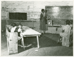 Interior of school on Mileston Plantation; School begins very late in the year and attendance is poor until December because the children pick cotton, Mileston, Mississippi Delta, Mississippi, November, 1939.