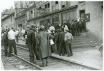 Pay day, coal mining town, Omar, West Virginia, September 1938.