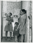 Children of defense worker; Negro slum district, Norfolk,Va., Mar. 1940.