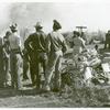 [African Americans standing at pile of belongings,  Florida, Palm Beach County, Lake Harbor, January 1939.]