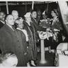 Members of the launching party for the Liberty ship SS Robert S. Abbott, Permanente Metals Corporation Shipyard No. 2