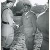 Crown Prince Umberto, Lieutenant General of the Realm (Italy) decorates Lieutenant Colonel Wendell T. Derrick of Chicago, Illinois, with the Military Cross for valor