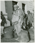 Master Sgt. Oliver Mason of Hickory, Kentucky, embarking on transport