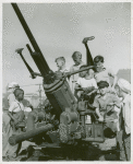 School children learn how anti-aircraft guns operate in the Third War Loan Drive in Washington, D.C.